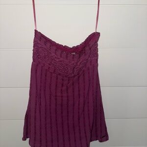 Element Magenta Lace Cami Top